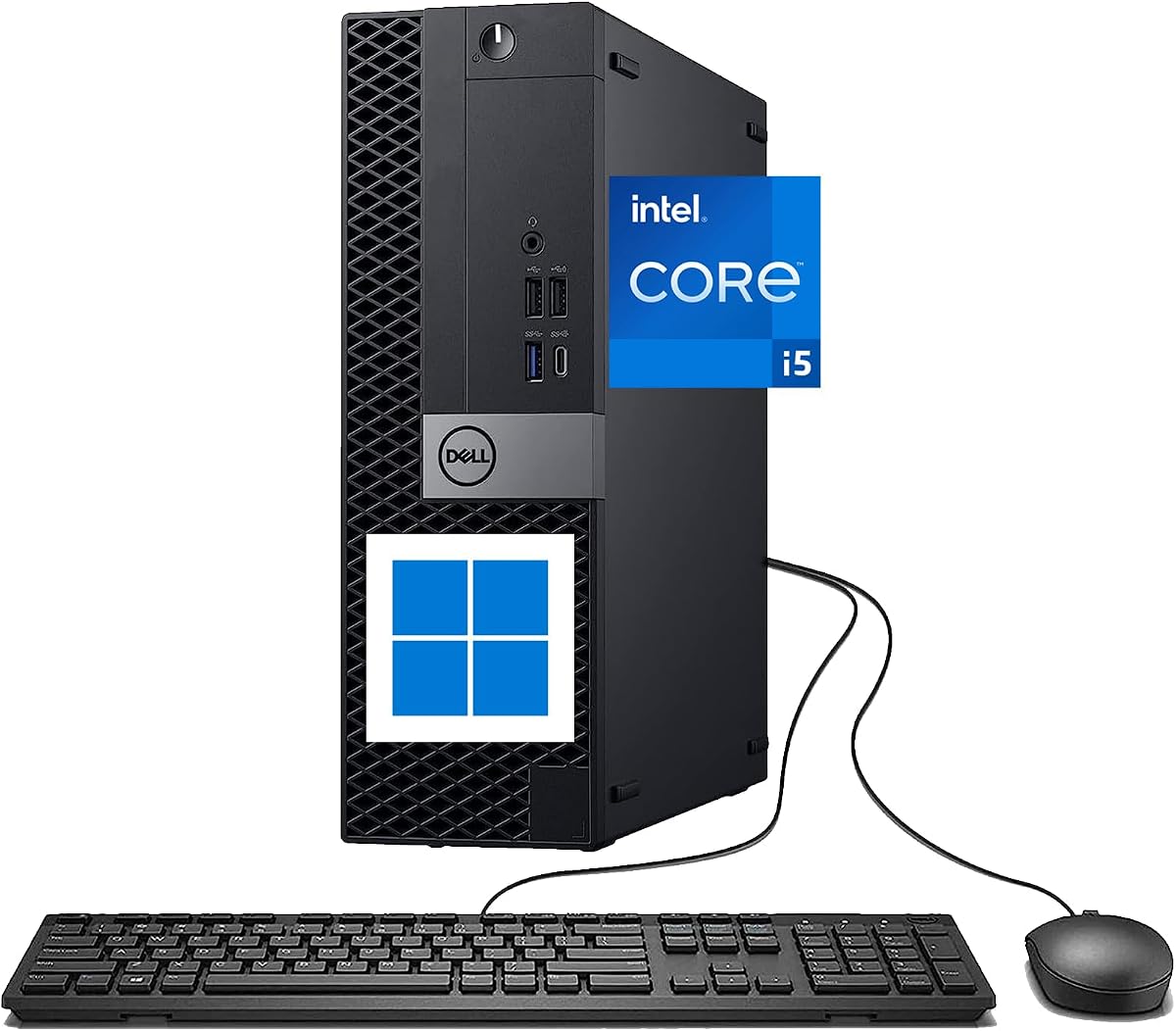Dell OptiPlex 7050 SFF Desktop, Core i5-7500, 8GB RAM, 256GB SSD (Renewed) | Win11 Pro Computer 7050, WiFi, Bluetooth, OptiPlex i5 PC