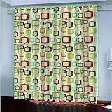 ★★★: 【Amplia gama de usos】: las cortinas opacas son adecuadas para dormitorio, sala de estar, cocina, cafetería, oficina, armario, puerta, baño, comedor, dormitorio, guardería, terraza al aire libre, sala de juegos, estampados que añaden más a tu decoración Romántica y elegante, también es uno de los mejores regalos para familiares y amigos.