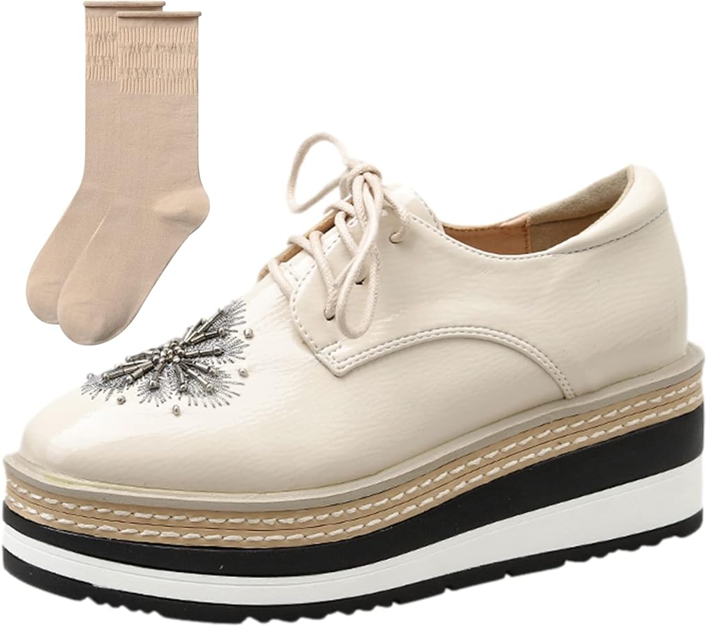 Bout Rond Décontracté Femme Chaussure Oxfords Chaussures
