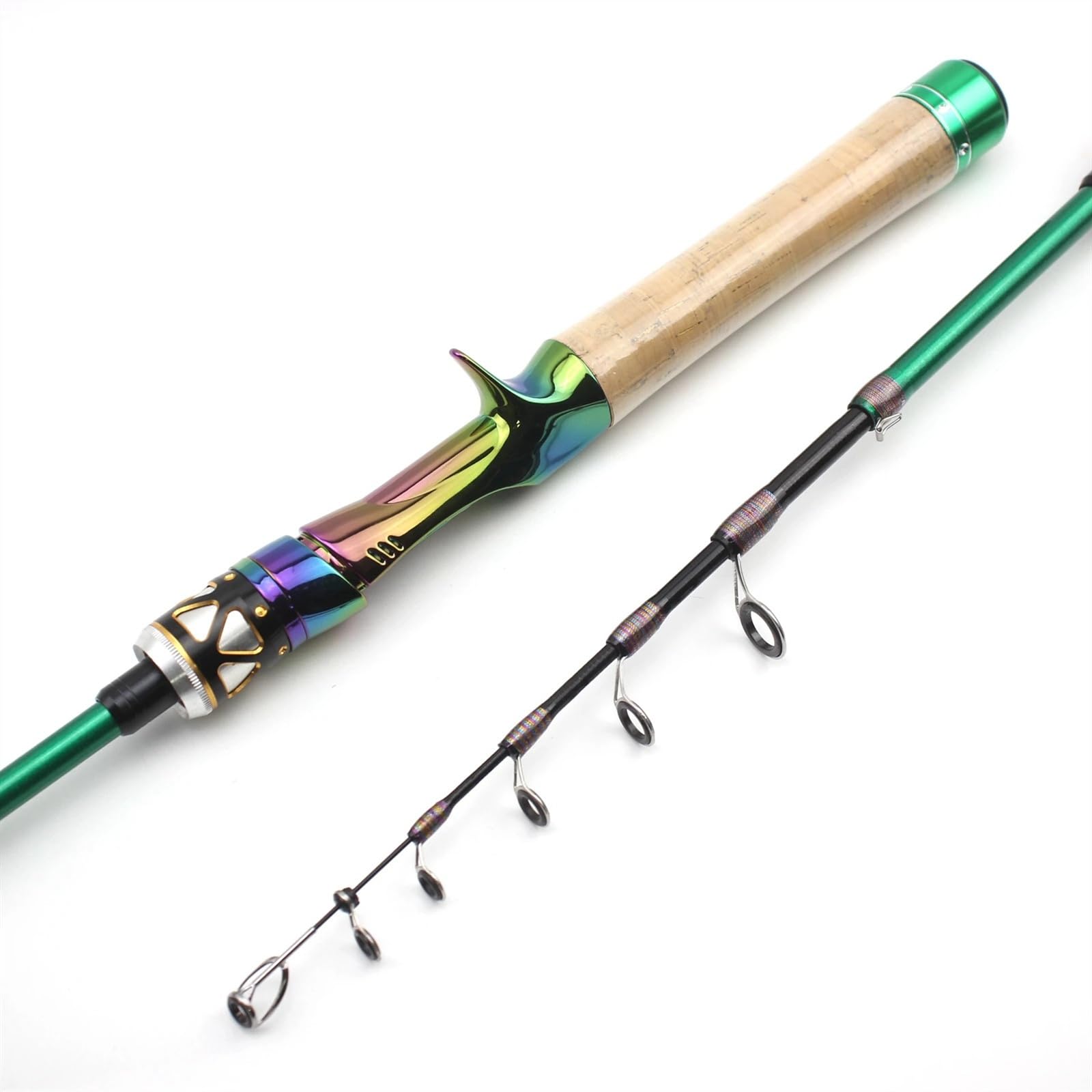 1.68 M 1.8 M 1.98 M Carbone Mini Ultra léger UL Puissance Canne à pêche télescopique coulée Filature Canne de Poche Test 1-5g ruisseau Petit pôle de Poisson