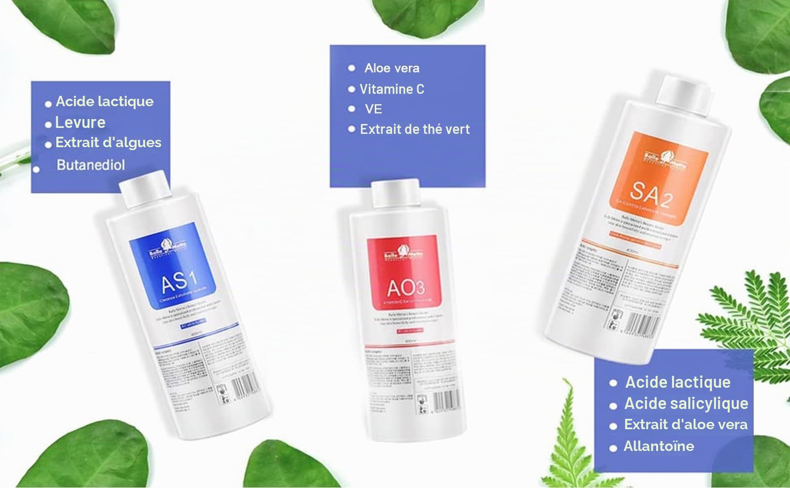 Soins de la peau facial beauté Aqua Peel solution 400ml par bouteille visage nettoyant et hydratant Elitzia ETYYS123