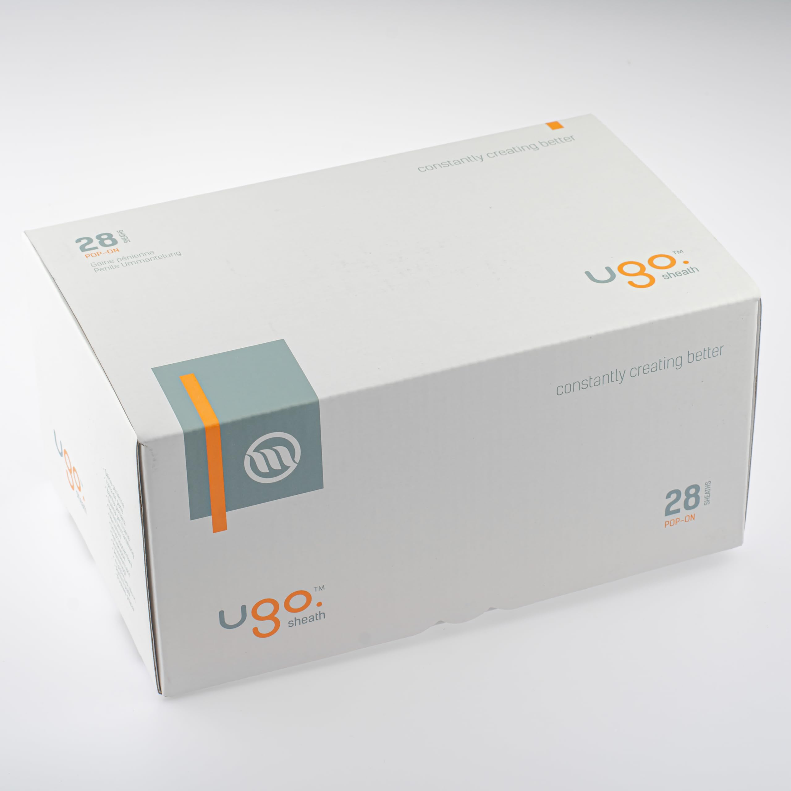 Ugo Sheath (x28) - 1 Monat Vorrat an externen männlichen Harninkontinenz-Katheter-Kondomen - Selbstklebend und latexfrei