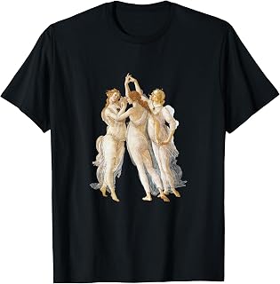 Aesthetic Sandro Botticelli - Three Graces from Primavera T-Shirt