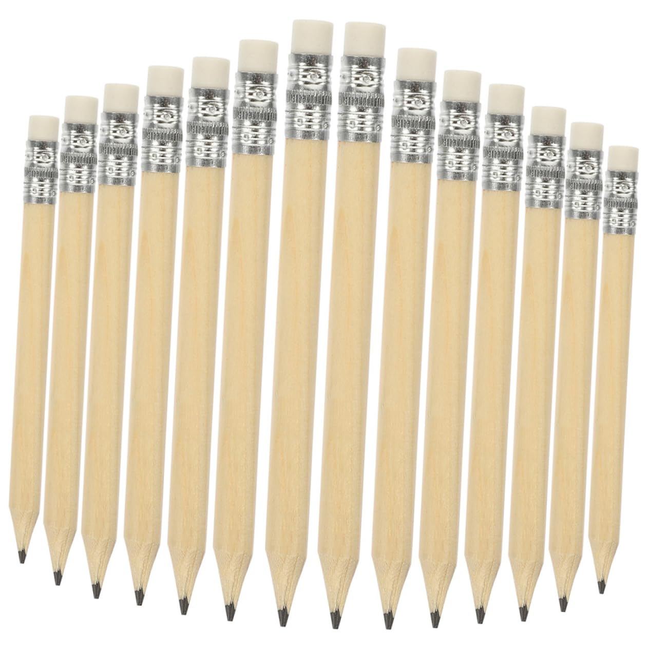 HOMSFOU 5 Sätze Runder Bleistift Schreibbleistifte Halber Bleistift Kurzer Zeichenbleistift Kleine Kurze Bleistifte Radierbare Kurze Bleistifte Golfbleistifte Graphitstifte 100 Stück * 5