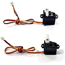 CKYSCHN 2 PCS 2G Digital Servo with Servo Arm Compatible F22BM16 Fighter RC Plane, Remote Comtrol Airplane Spare Servo Accessories Sets