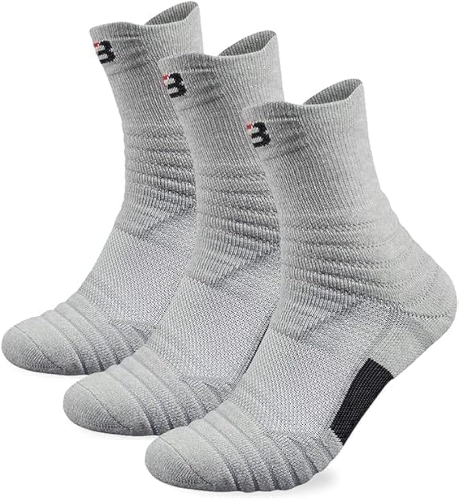 Amazon.co.jp: [SORABO] バスケ 靴下 メンズ 3足組 バッソク ソックス