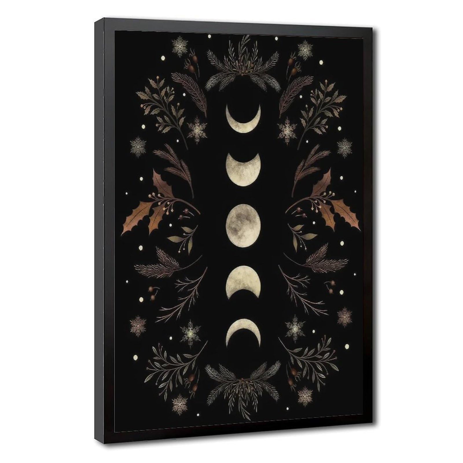 Bareronor Simple Moon Poster Canvas Poster Bedroom Decor Landscape Office Room Decor Gift 24" L X 36" W