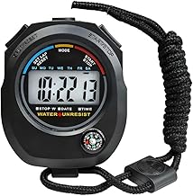 Stopwatch, Sports Digital, 0.01 Second Measurement, Clock Timer, High Precision Timer, Waterproof, Compact and Portable, For Referees, Competitions, Running, Fitness Equipment, Cooking
