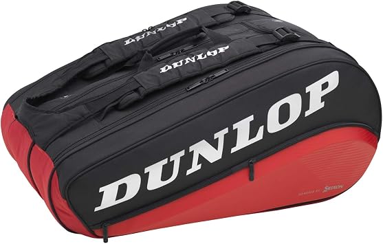 Dunlop Sports 2021 CX-Performance 8 - حقيبة التنس الحرارية المضرب ، أسود / أحمر