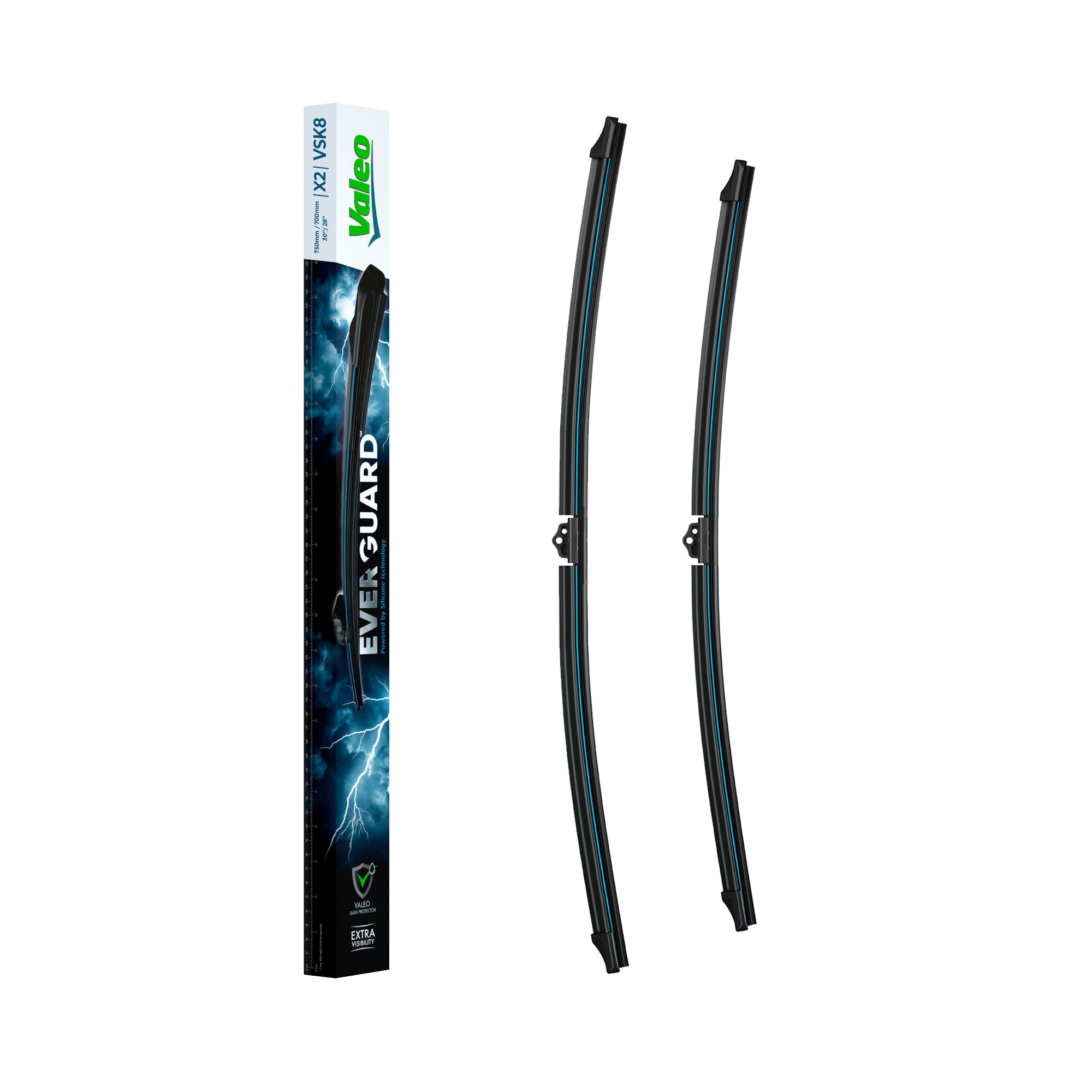 Valeo Everguard 2x Pióra Wycieraczek VSK8 - Przód - 750 mm / 700 mm