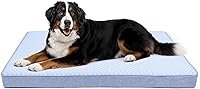 Vista 9 de Cama ortopédica de espuma viscoelástica para perros, camas refrescantes para perros extragrandes, cama impermeable para mascotas para jaula