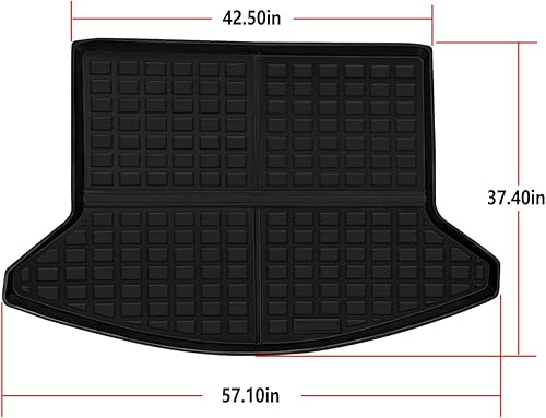 Miniatura 6 de Tapete de carga para bandeja de carga trasera, protector de piso para maletero, resistente, impermeable, personalizado, para todo tipo de clima, sin