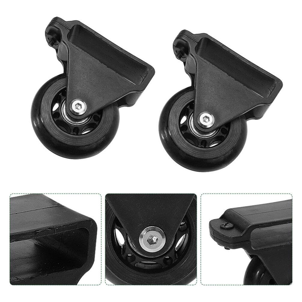 4Pcs Telescopic Ladder Wheels, Aluminum Alloy Balance Pulley for Easy Mobility and Stability, Ladder Accessories for Home and Outdoor Use (3.34X3.14X1.37Inch)