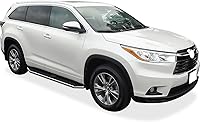 Vista 2 de APS Estribos de aluminio de 6 pulgadas (estilo plano pulido), barras laterales, escalones laterales compatibles con Toyota Highlander 2014-2019