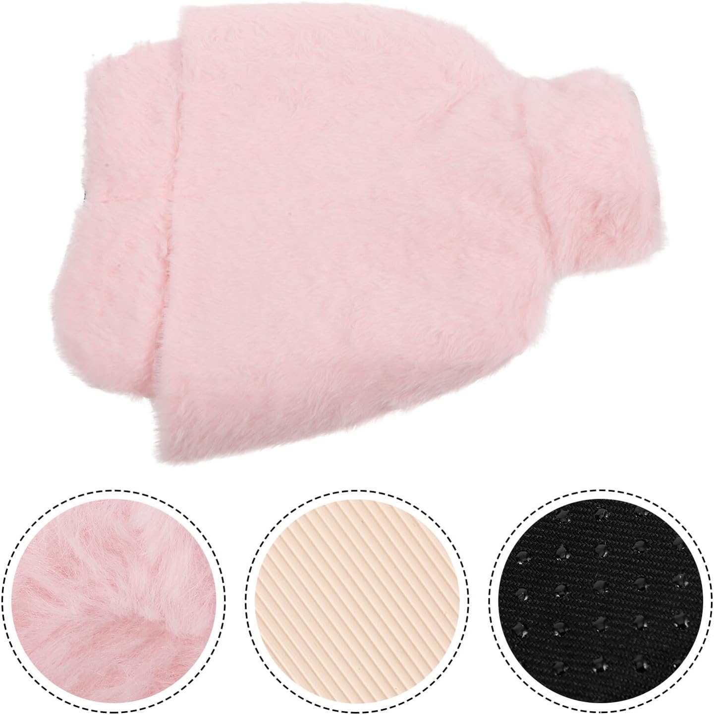 2l Hot Water Bottle with Plush Cover, Insulated Thick Warm Water Bag for Foot and Waist Relief, Washable Detachable Heating Pad for Winter Comfort