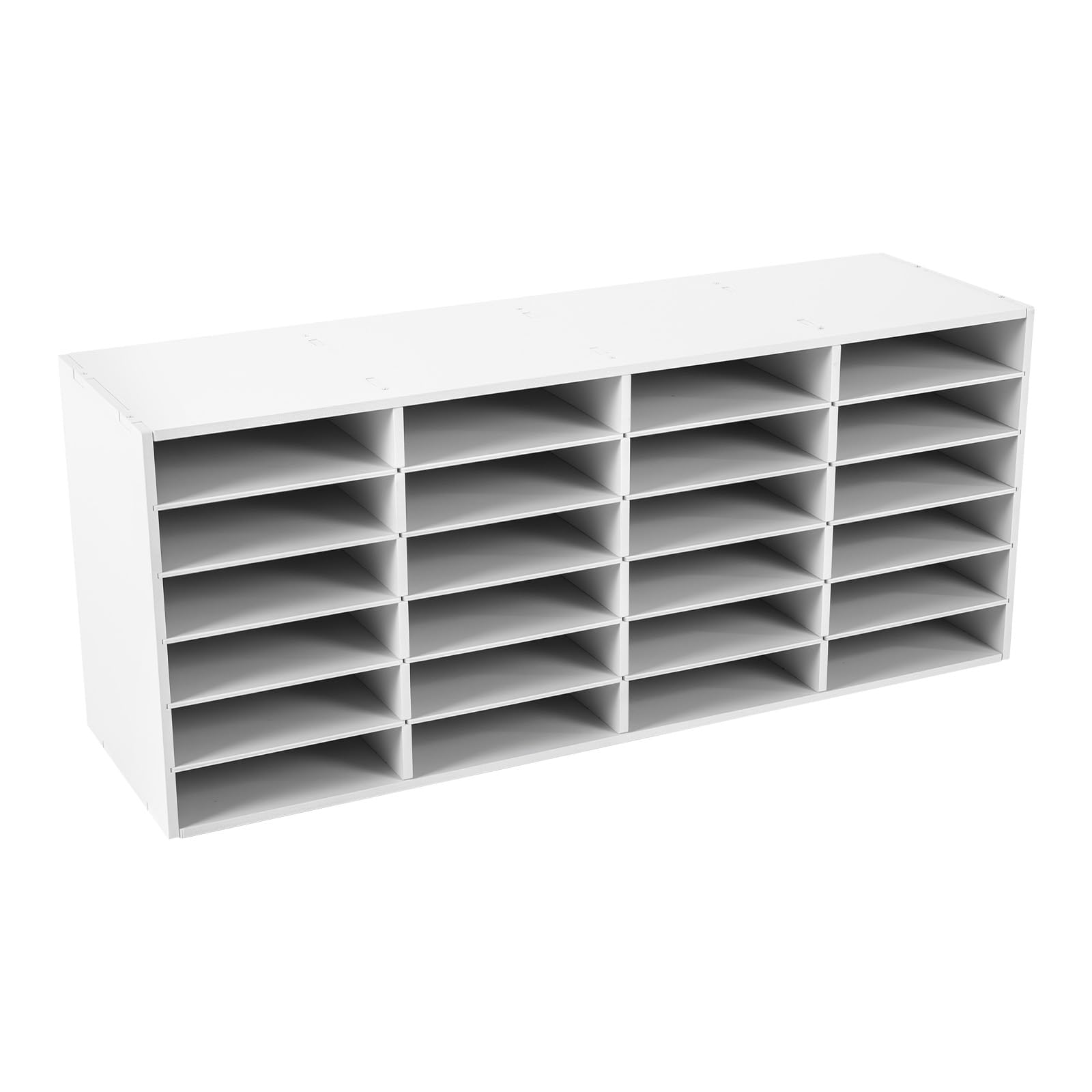 Organizer da scrivania, 24 scomparti, per ufficio, casa, scuola, bianco