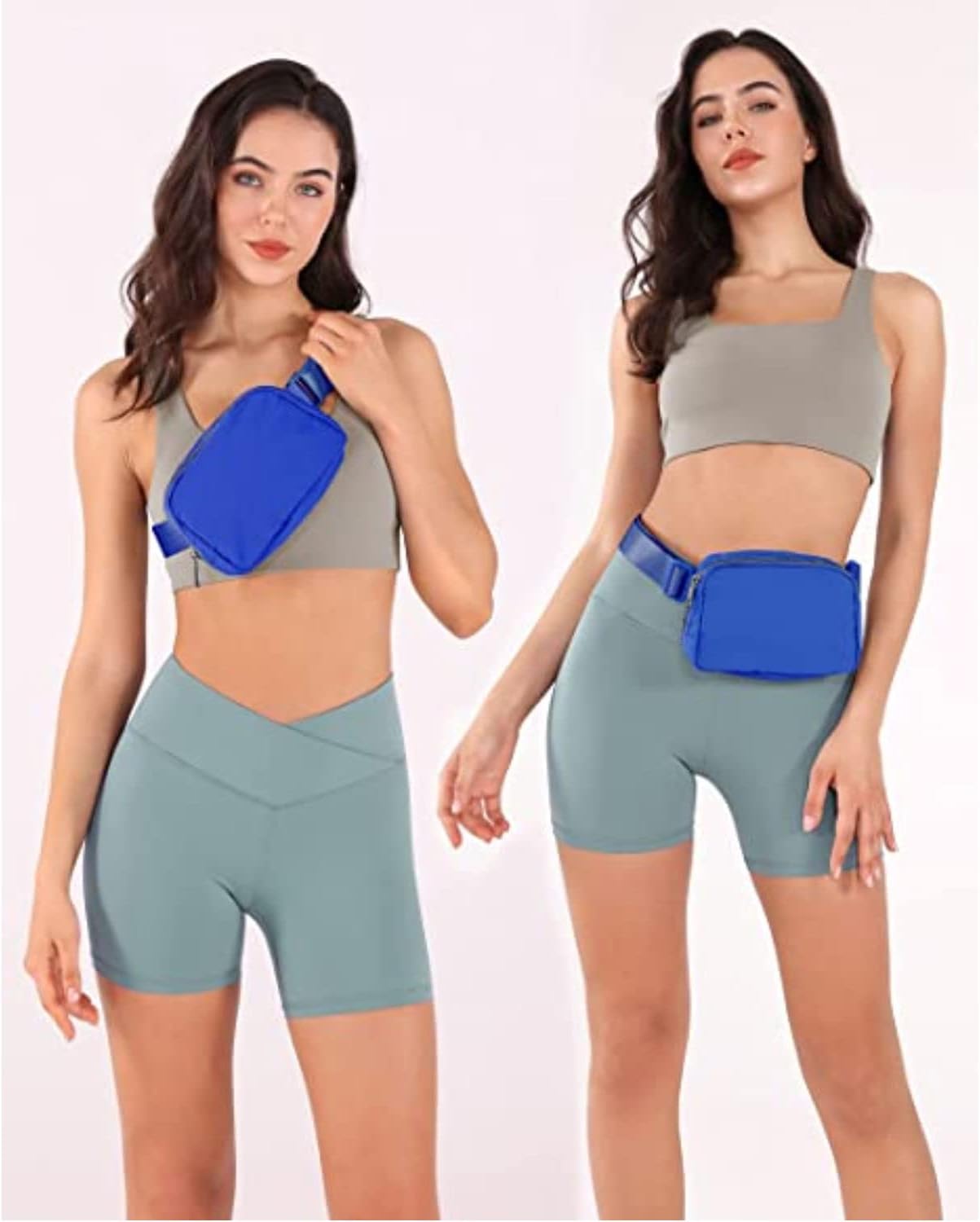 Tapp Collections Unisex Mini Crossbody Belt Bag with Adjustable Strap Small Waist Pouch for Workout Running Traveling Hiking - Royal Blue - Image 2