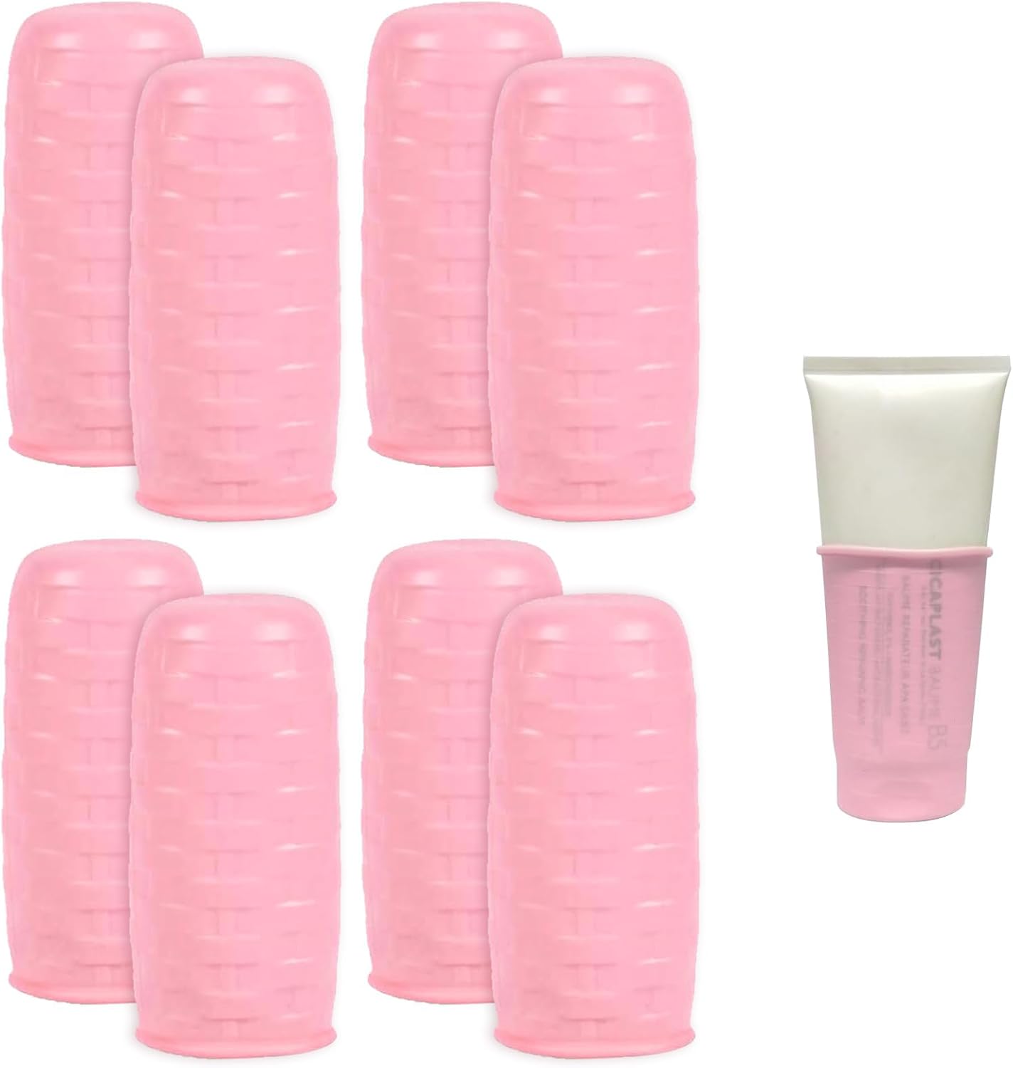 Excefore 8 Pack Silicone Bottle Covers, Travel Essentials for Women Men, Travel Size Toiletries, Cruise Ship Essentials, Accessories Luggage, Travel Must Haves, Elastic Sleeves for Leak Proofing