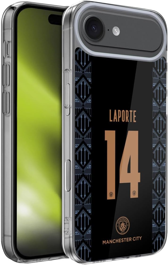 Head Case Designs Officially Licensed Manchester City Man City FC Bernardo Silva 2020/21 Players Away Kit Group 1 Gel Case [Military Grade Protection] Compatible with Apple iPhone 17 Air
