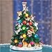Collections Etc Color Changing Lighted Cat Christmas Tree Figurine