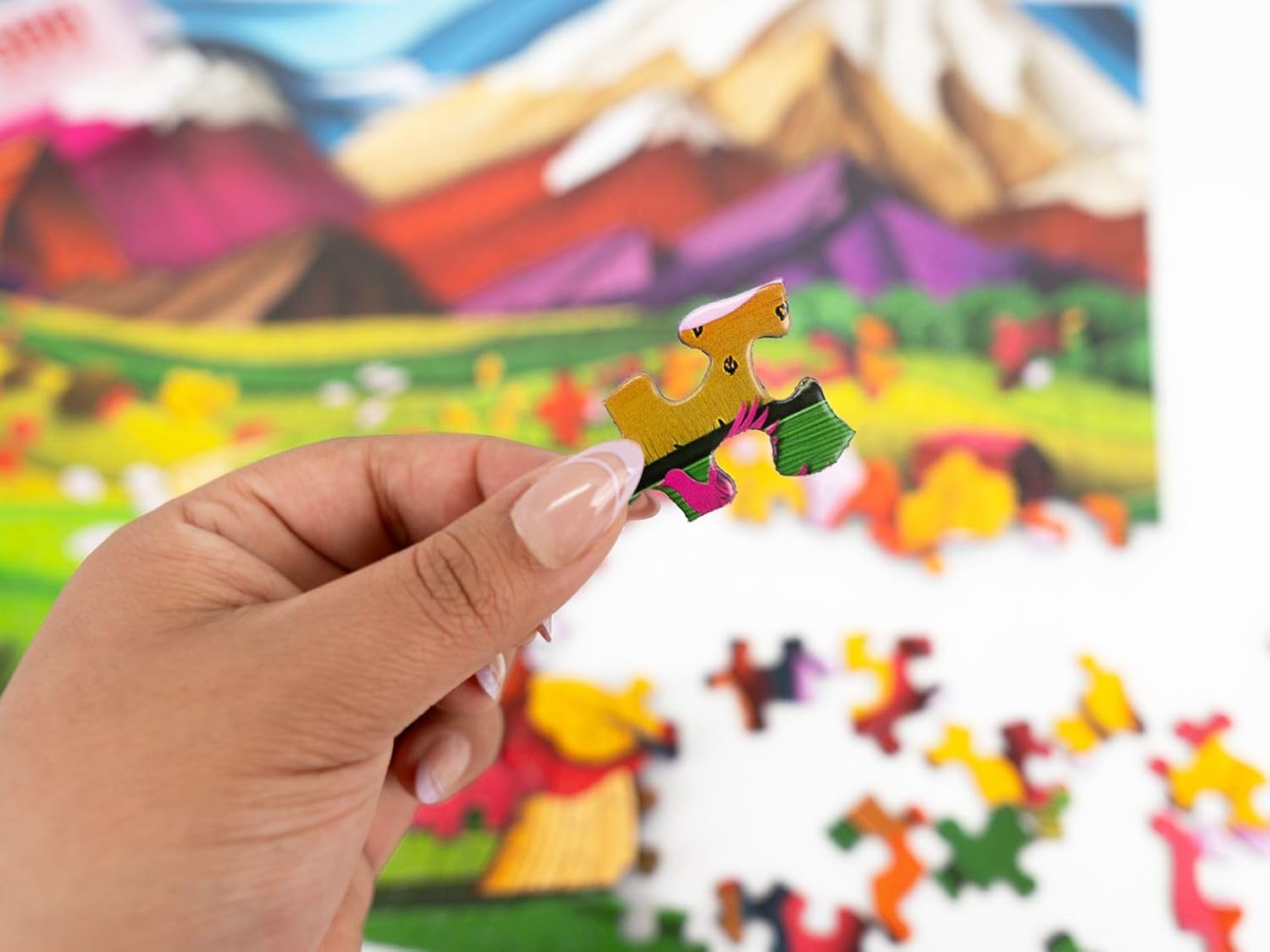 Springbok Nature's Collage 500 Piece Jigsaw Puzzle for Adults - Vibrant Paper Art and Quilling Image - Unique Cut Pieces - Made in USA