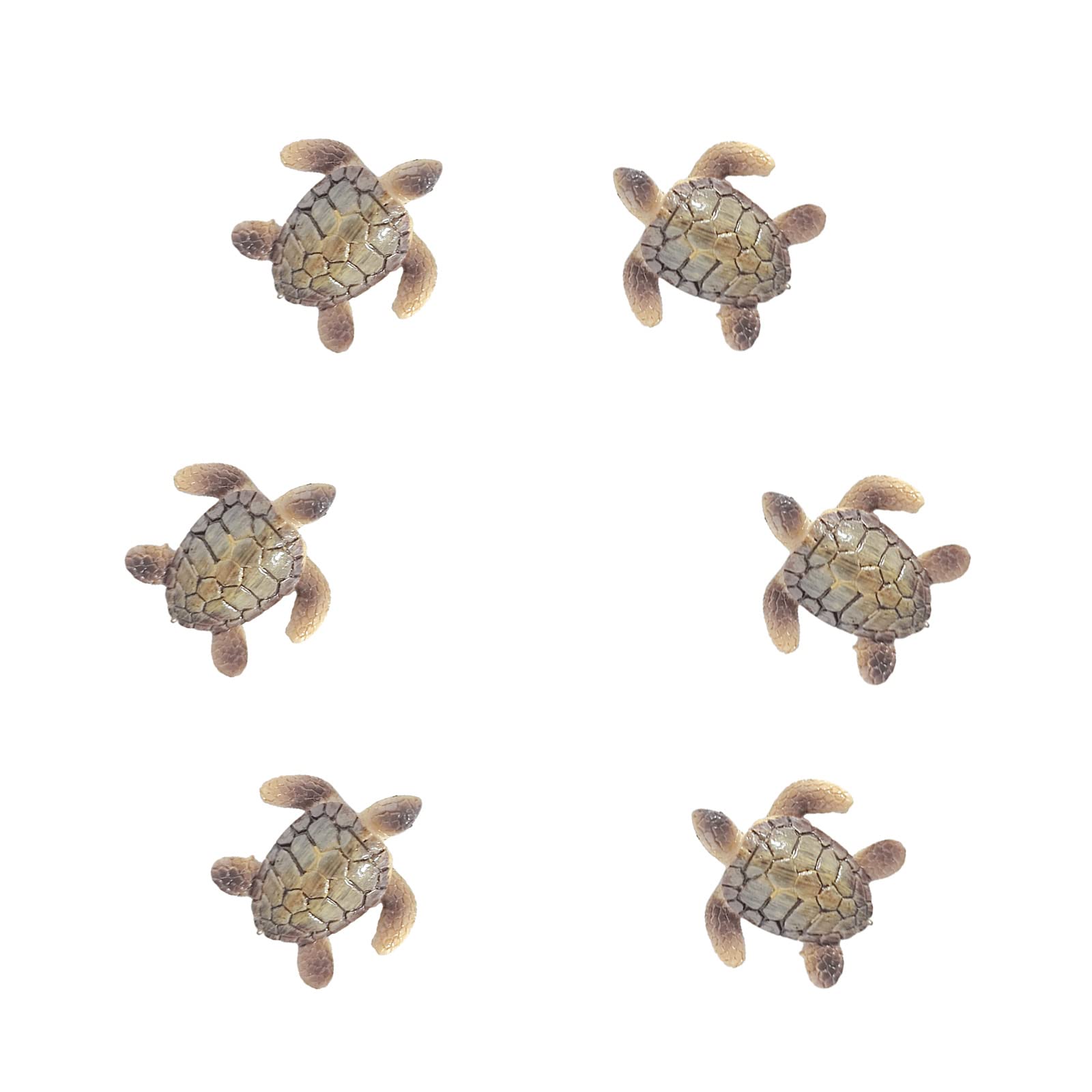 yaartzFairy Garden Accessories Miniature Figurine- Decoration for Mini Garden Micro Landscape Terrarium- 6 PCS Resin Sea Turtle