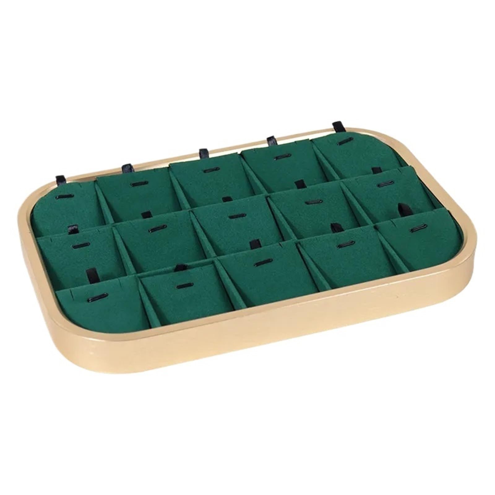 MKYYIOED Jewelry Trays Metal Jewelry Display Tray Necklace Ring Velvet Jewellery Storage