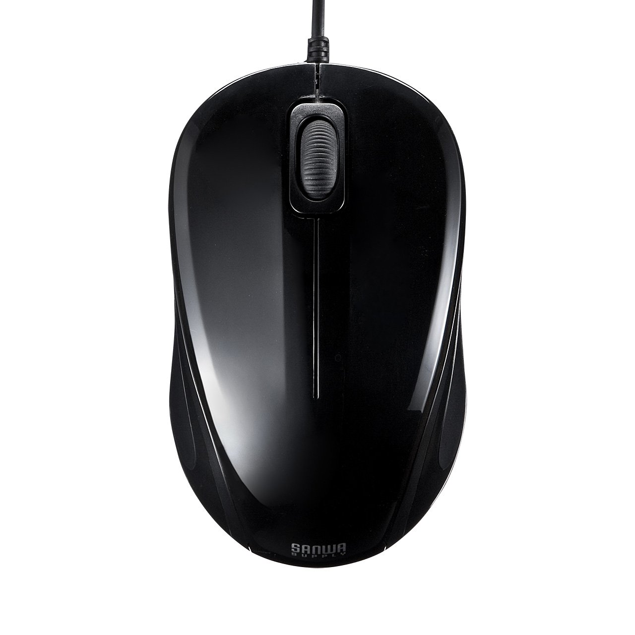 SANWA SUPPLY MA-BL9BK - Ratón (Ambidextro, Óptico, USB, 1000 DPI, Negro)