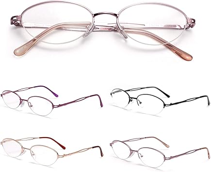 Amazon レンサン Liansan 老眼鏡 レディース 女性 オーバル レキシントン型 ハーフリム おしゃれ 超軽量 細いフレーム シニアグラス リーディンググラス 老眼鏡 L731 誕生日 プレゼント ギフト Liansan 老眼鏡