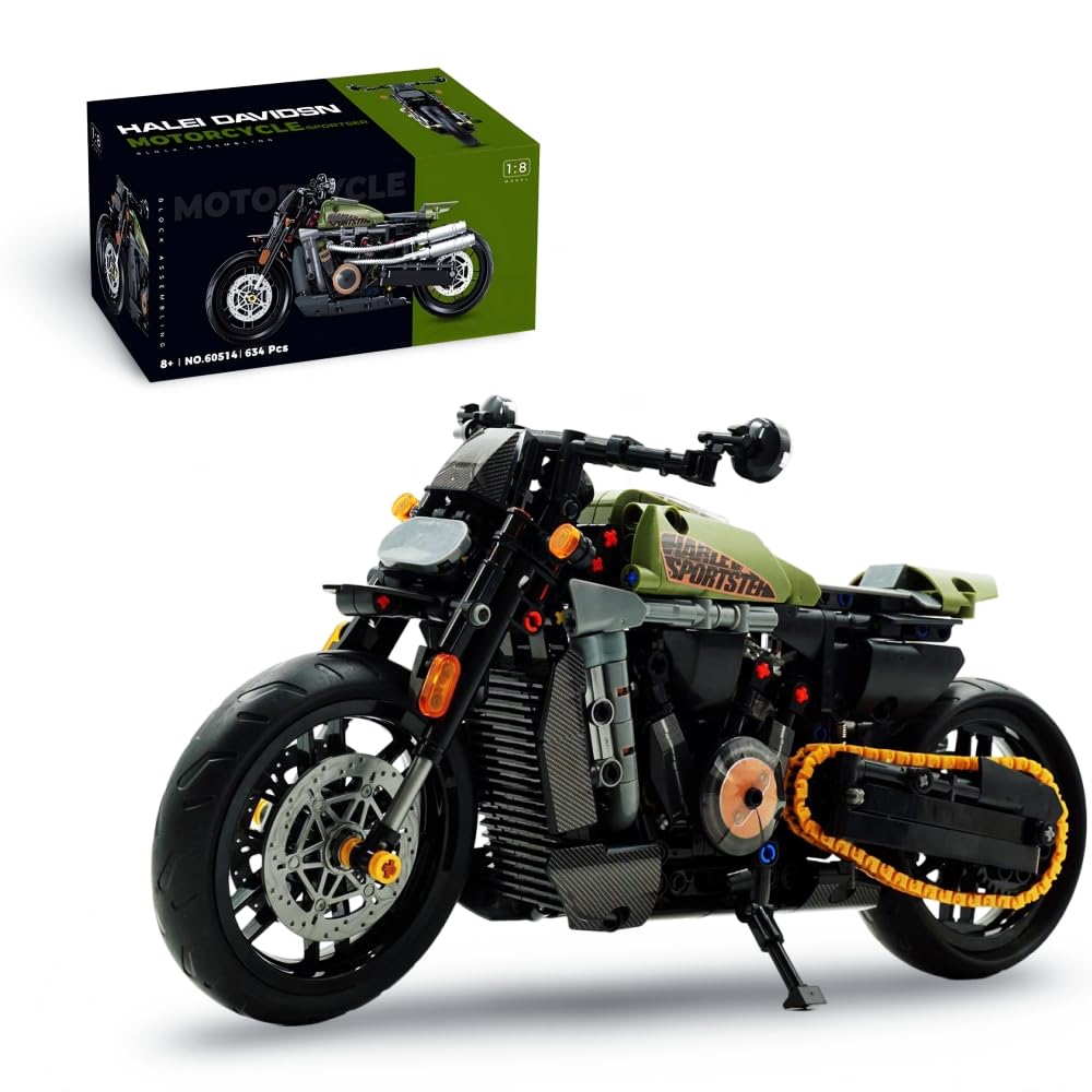 Ebortsin Motorcycle Building Blocks Toys