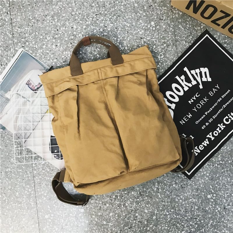 Miniatura 5 de KARRESLY Mochila vintage para mujer, mochila de lona casual para hombre, Marrón