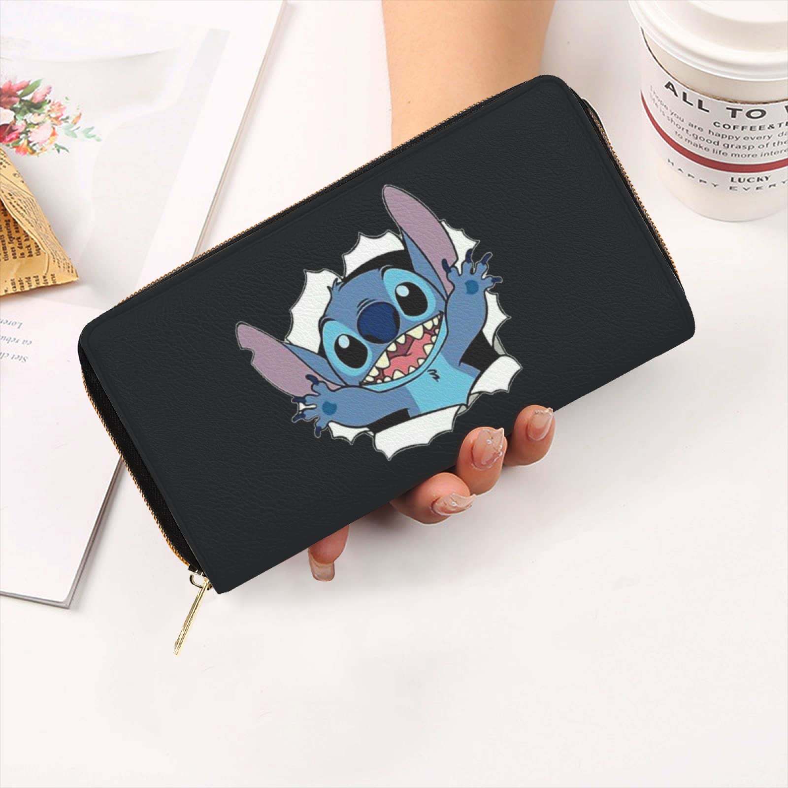 Amazon.co.jp: 長財布 Stitch スティッチ 財布 ウォレット メンズ 
