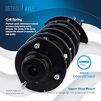 Vista 89 de Detroit Axle - Kit de suspensión delantera de 10 piezas para Chevy Aveo Aveo5 Pontiac G3 Wave 2 Ready Struts Assembly 2 Enlaces de barra