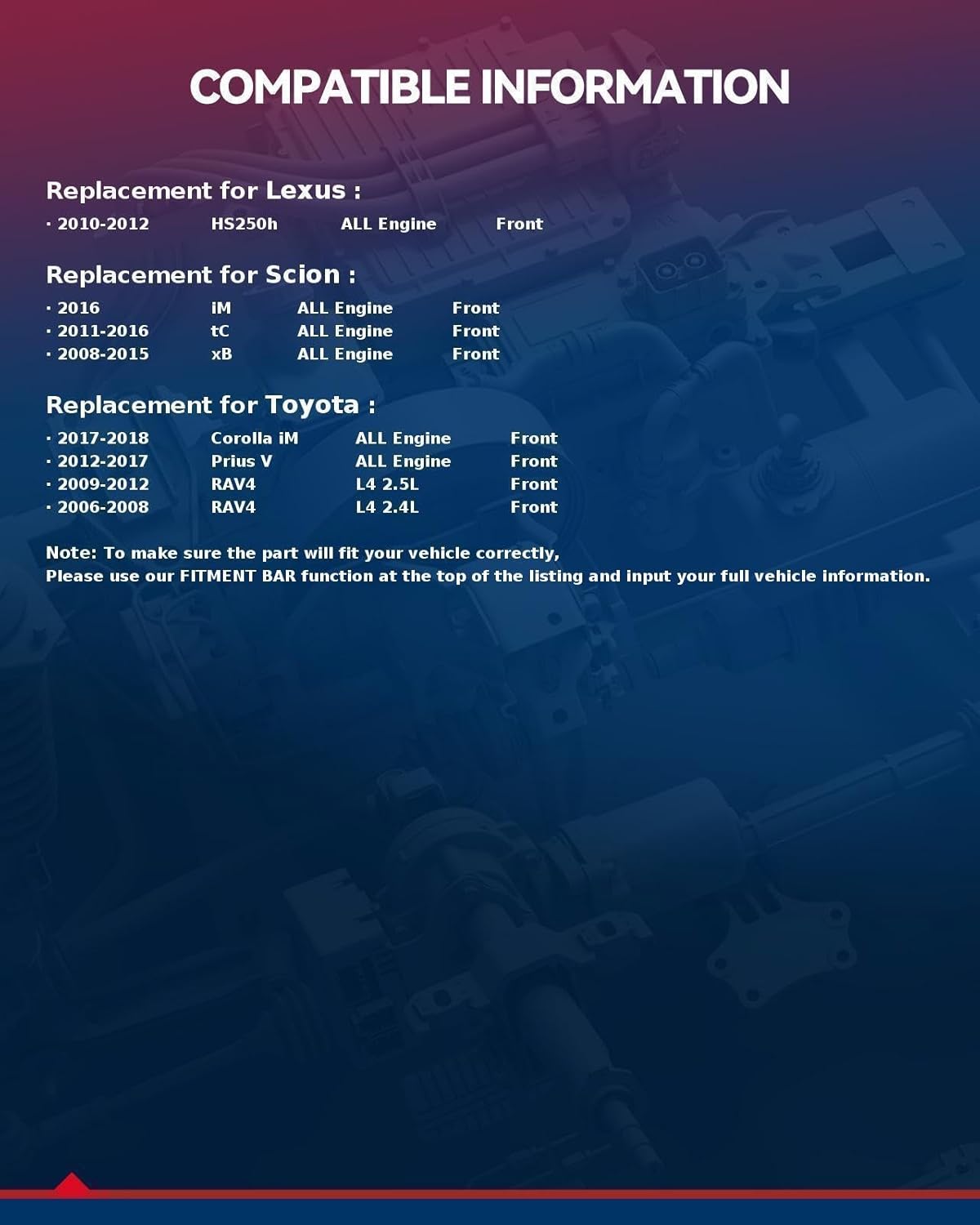 KAX 513257 Pair Front Wheel Bearing and Hub Assembly Compatible with 2006-2012 Toyota RAV4, 2008-2015 Scion xB, 2012-2017 Toyota Prius V,5 Lug - Image 4