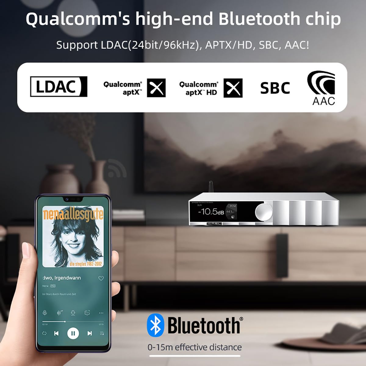Bluetooth connectivity with smartphone