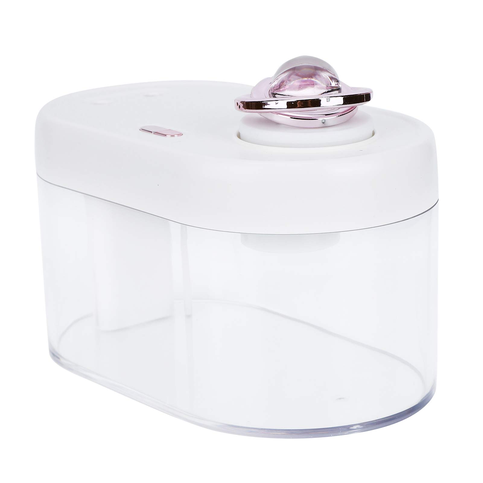 Umidificatore da tavolo a doppia spruzzatura alimentato tramite USB da 1 litro con luce notturna ambientale per l'home office (Bianca)