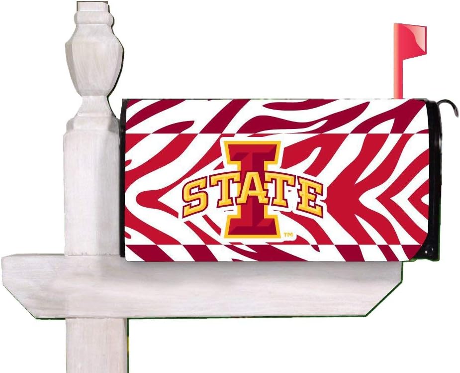 VictoryStore Outdoor Mailbox Cover - Iowa State University, Plaid, Magnetic Mailbox Cover