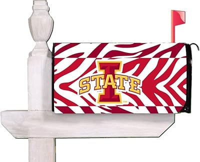 VictoryStore Outdoor Mailbox Cover - Iowa State University, Zebra Stripes, Magnetic Mailbox Cover