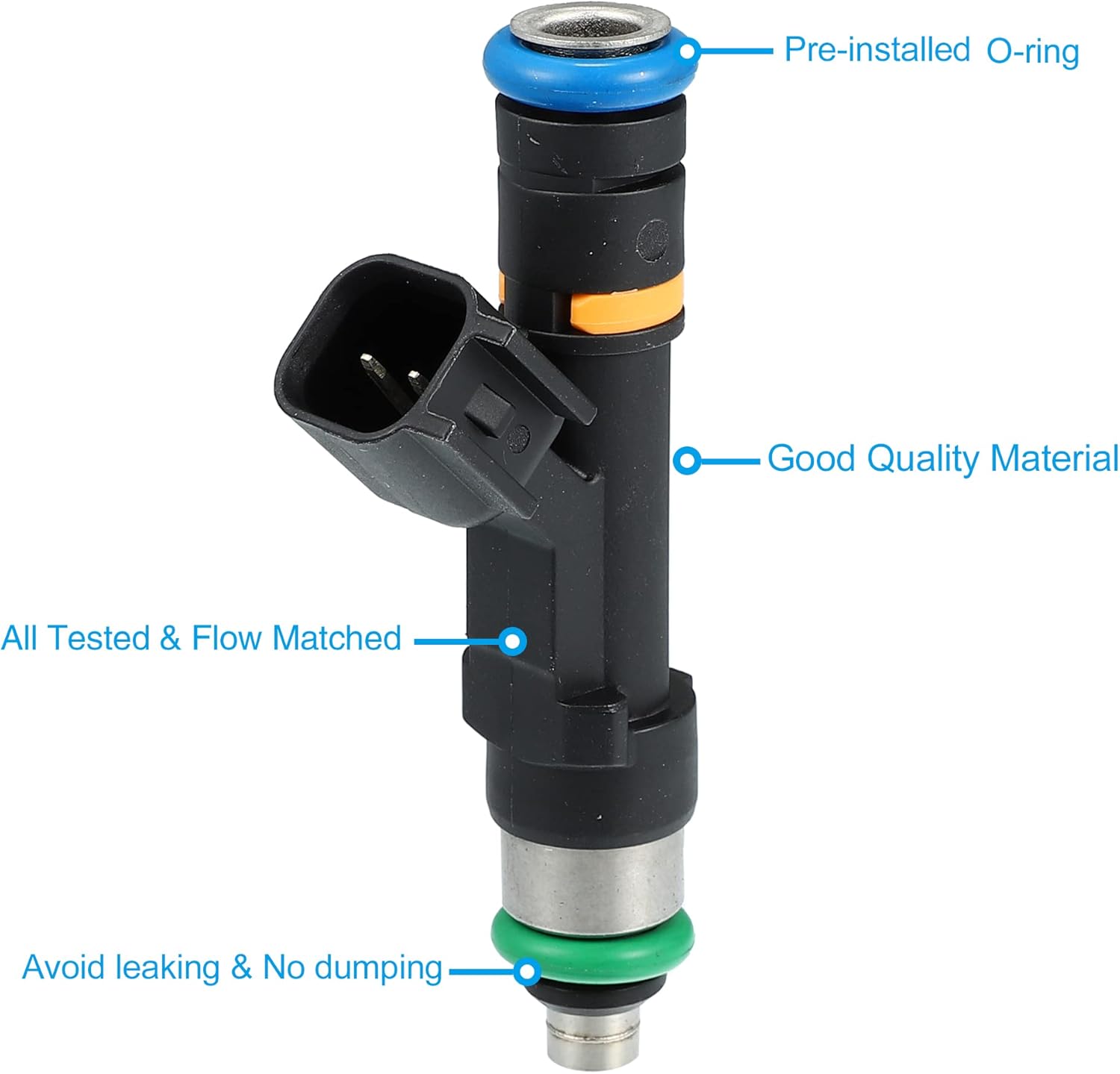 X AUTOHAUX 8pcs 0280158138 7C3Z9F593A Fuel Injector for Ford F-150 2007-2008 for Ford F-250 F-350 Super Duty 2007-2010 for Lincoln Mark LT 2007-2008 5.4L V8