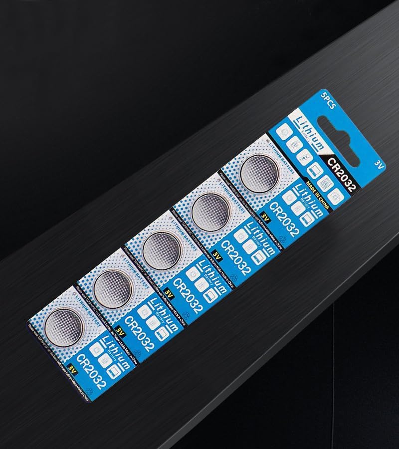 Miniatura 8 de Cotchear Baterías de litio CR2032, paquete de 5 baterías 2032 de 3 V, batería de litio BR2032 DL2032 ECR2032 CR 2032 para controles remotos de