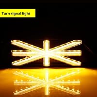 Vista 5 de ADIIL Union Jack estilo ahumada lente ámbar marcador lateral indicador LED para mini Cooper R55 R56 R57 R58 R59 luces de marcador laterales