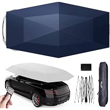 Fully Automatic Car Tent, Portable Movable Carport with Remote Control, Sunproof Canopy Cover for Auto Protection, Universal Fit, Easy Setup