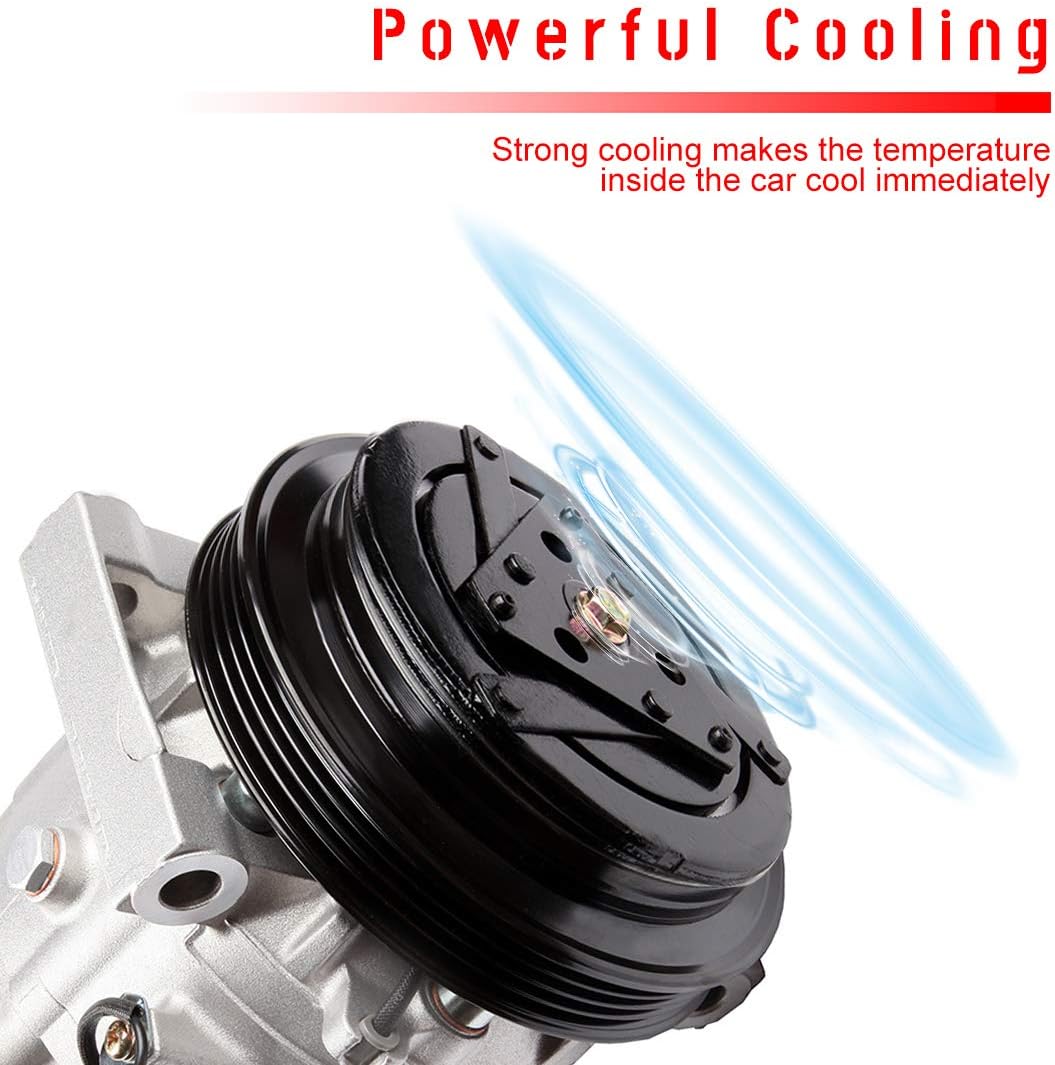 cciyu Air Conditioning Compressor for Nissan 350Z 3.5L 2003-2007 Replaces AC Compressor for Car