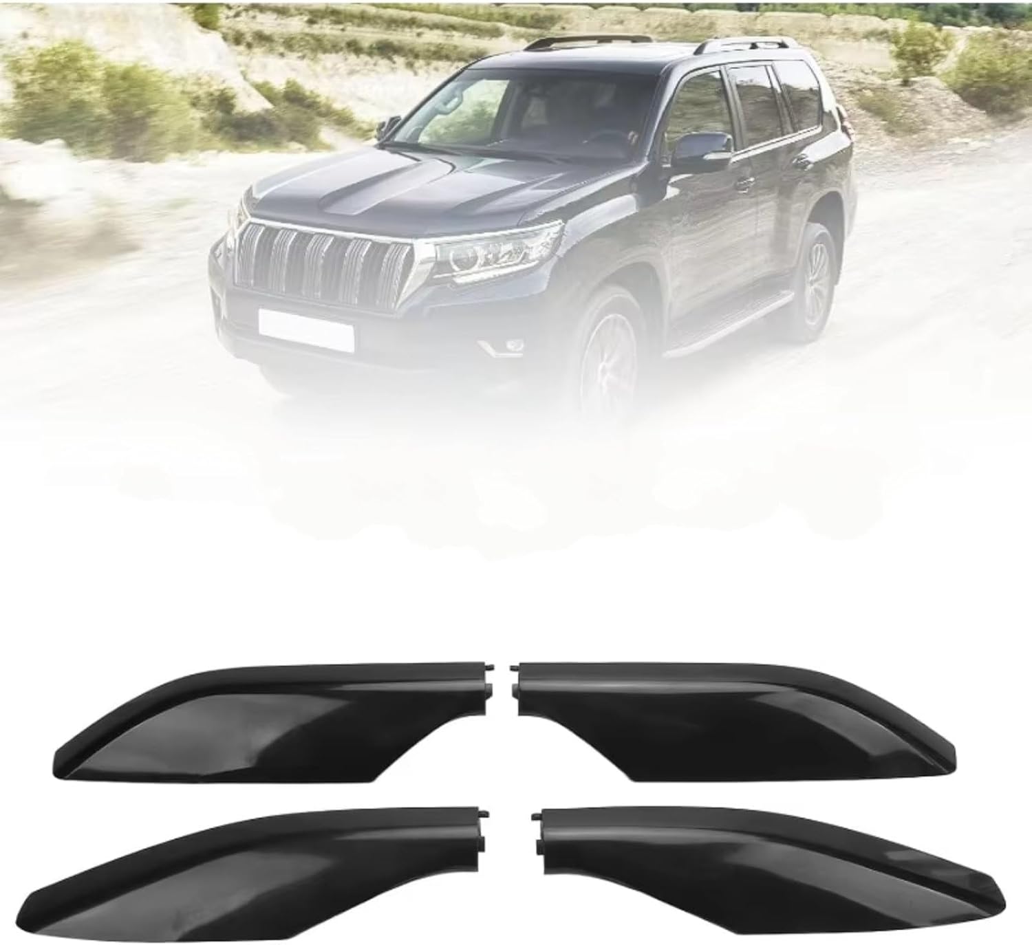 for Prado 2009-2015 Roof Rack Rail Cover Cap 2.7L Automatic Leg image 2