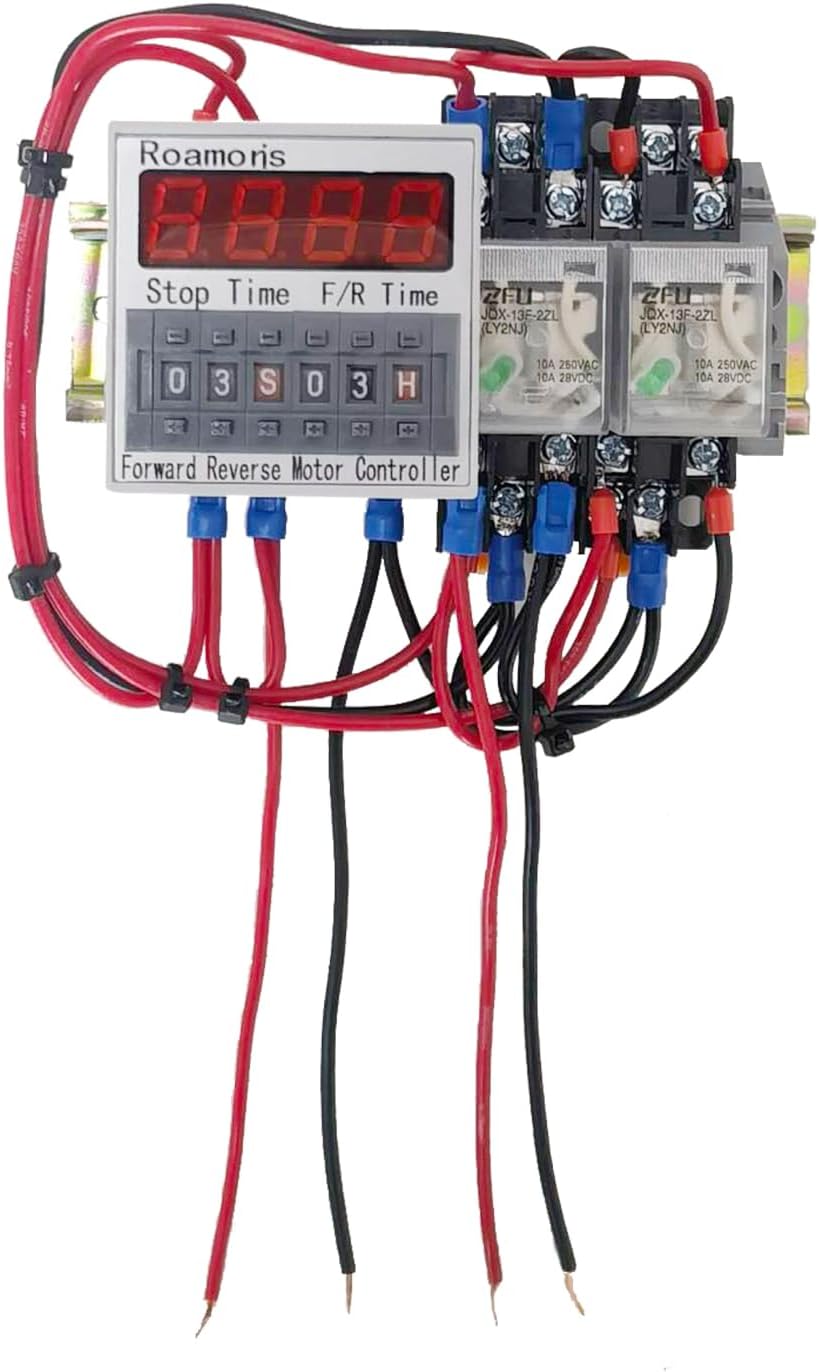 Automatic Forward Reverse Motor Controller,0.1S-99H Timer Cycle Relay for DC12V Motor/Linear Actuator,Forward and Reverse Switch Module,FC01