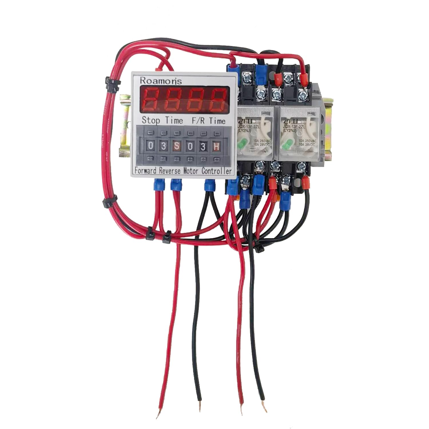 Automatic Forward Reverse Motor Controller,0.1S-99H Timer Cycle Relay for DC12V Motor/Linear Actuator,Forward and Reverse Switch Module,for Dog,Door Chicken Door,Garage,FC01