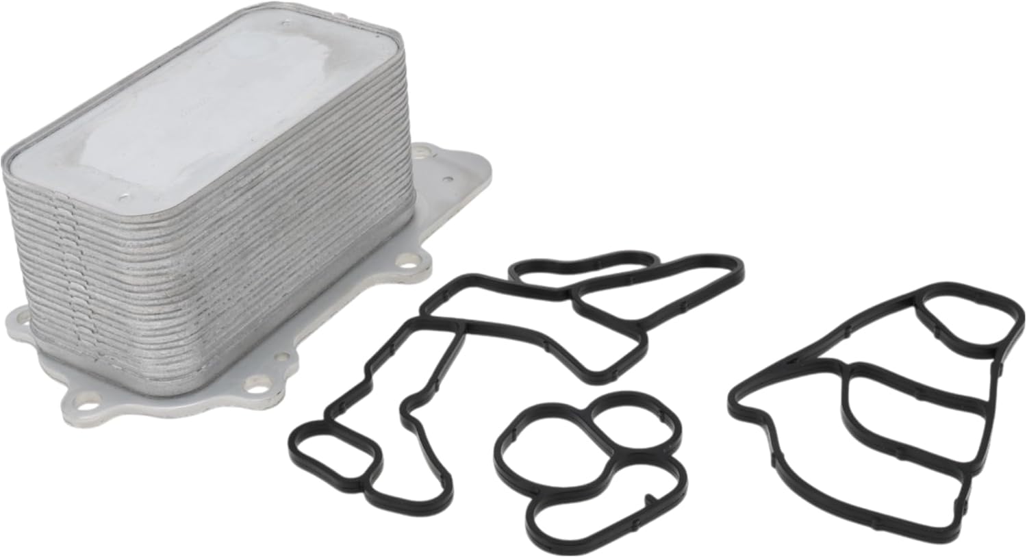 Engine Oil Cooler for Jeep Grand Cherokee 2015-2019 Transmission Oil Cooler Trans Cooler with 3 Pcs Rubber Ring No.68211440AA Aluminum Alloy 1 Set Car