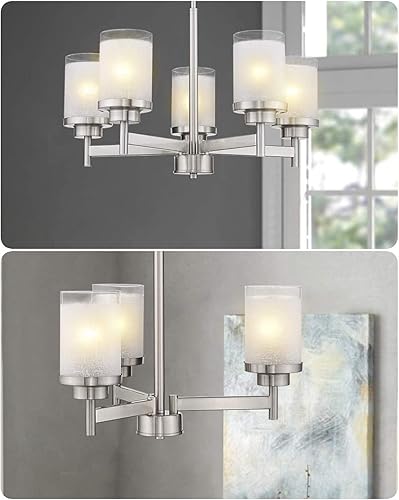 Miniatura 4 de Paquete de 3 pantallas de lámpara de vidrio esmerilado de lino blanco, cubiertas de vidrio de repuesto para accesorios de luz, 1.65 pulgadas,