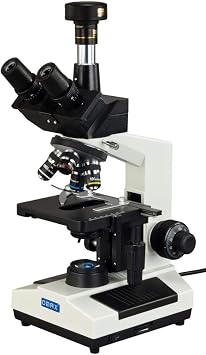 OMAX M837SL-C100U 2000X Compound Trinocular Replaceable LED Microscope