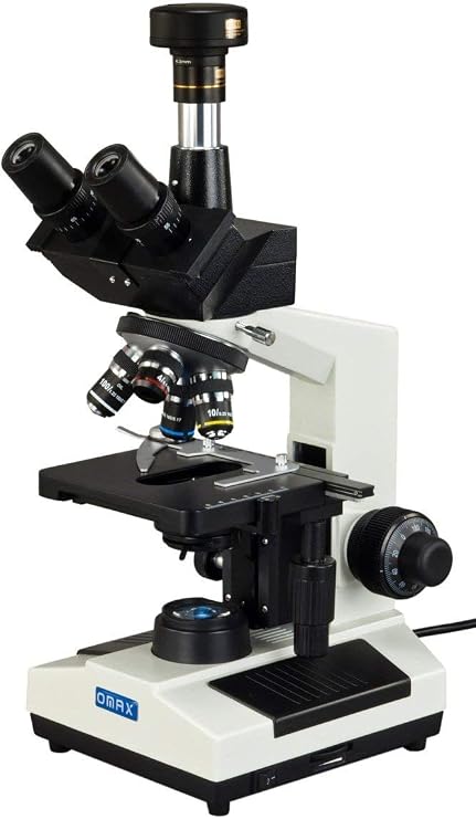 OMAX M837SL-C100U 2000X Compound Trinocular Replaceable LED Microscope